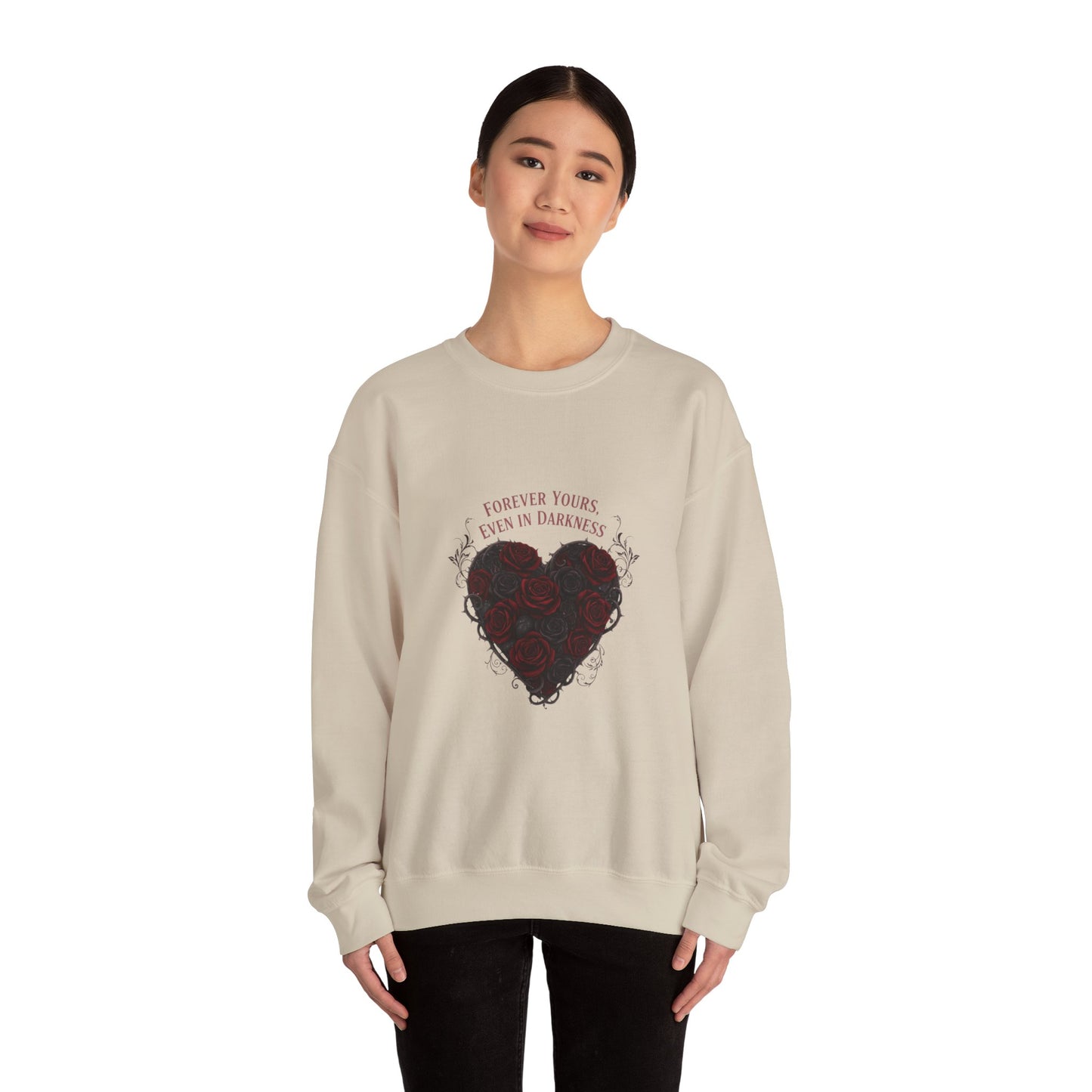 Forever Yours Heart Sweatshirt | goth valentine, dark romance