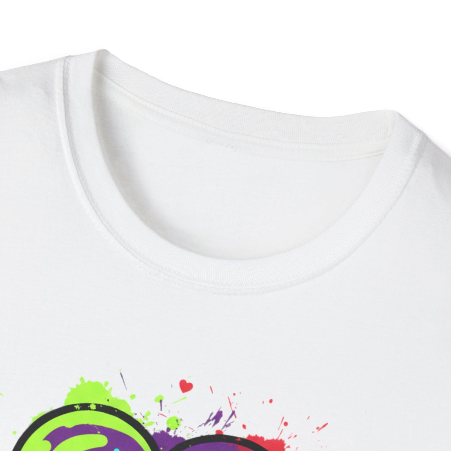 Neon Drip Heart Love Potion T-Shirt | Vibrant EKG Graphic