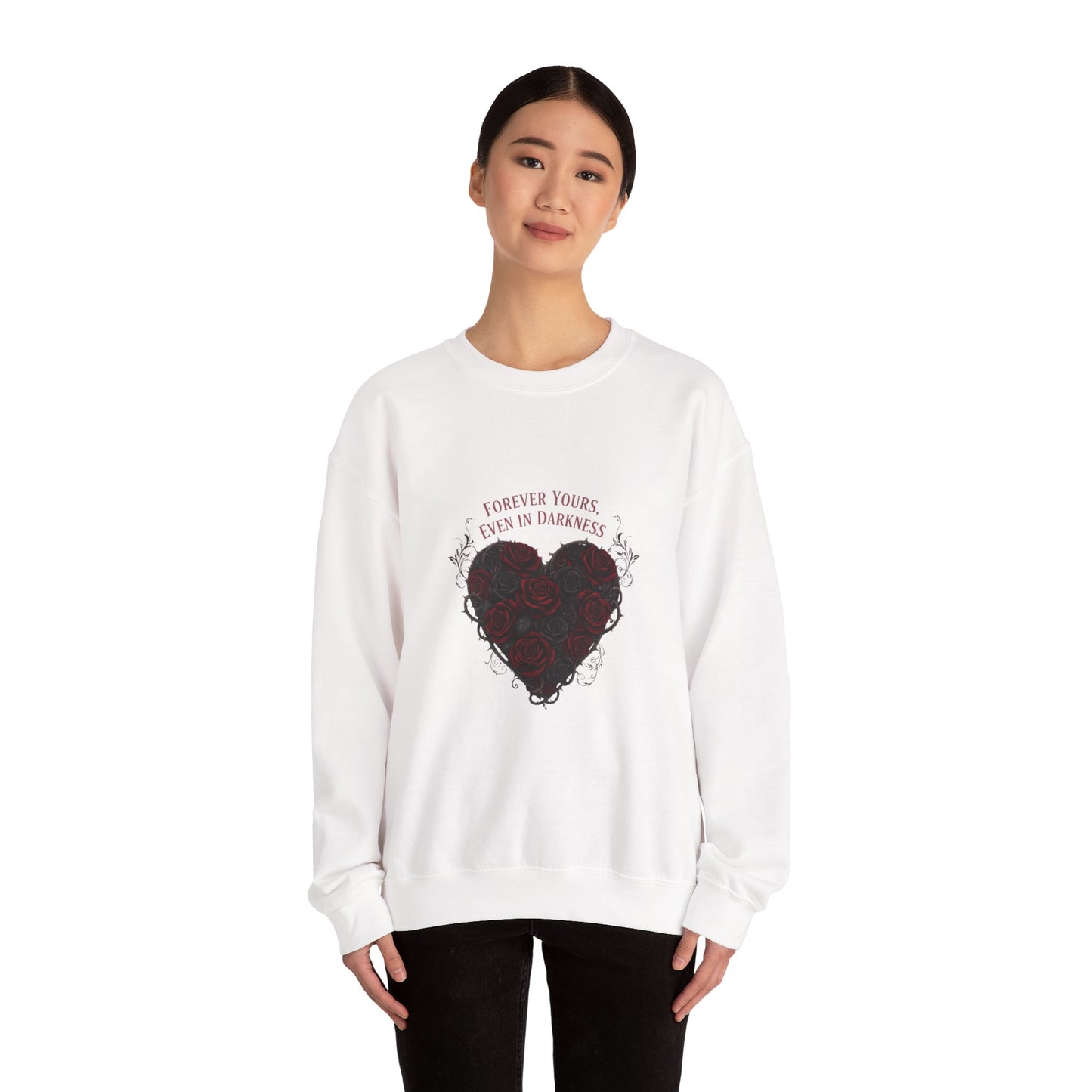 Forever Yours Heart Sweatshirt | goth valentine, dark romance