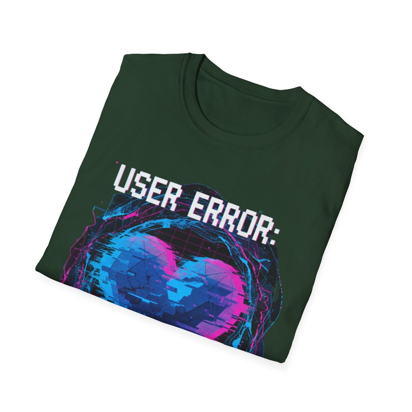 Glitch Heart Too Much Love T-Shirt | Vaporwave Retro Pixel Heart Tee