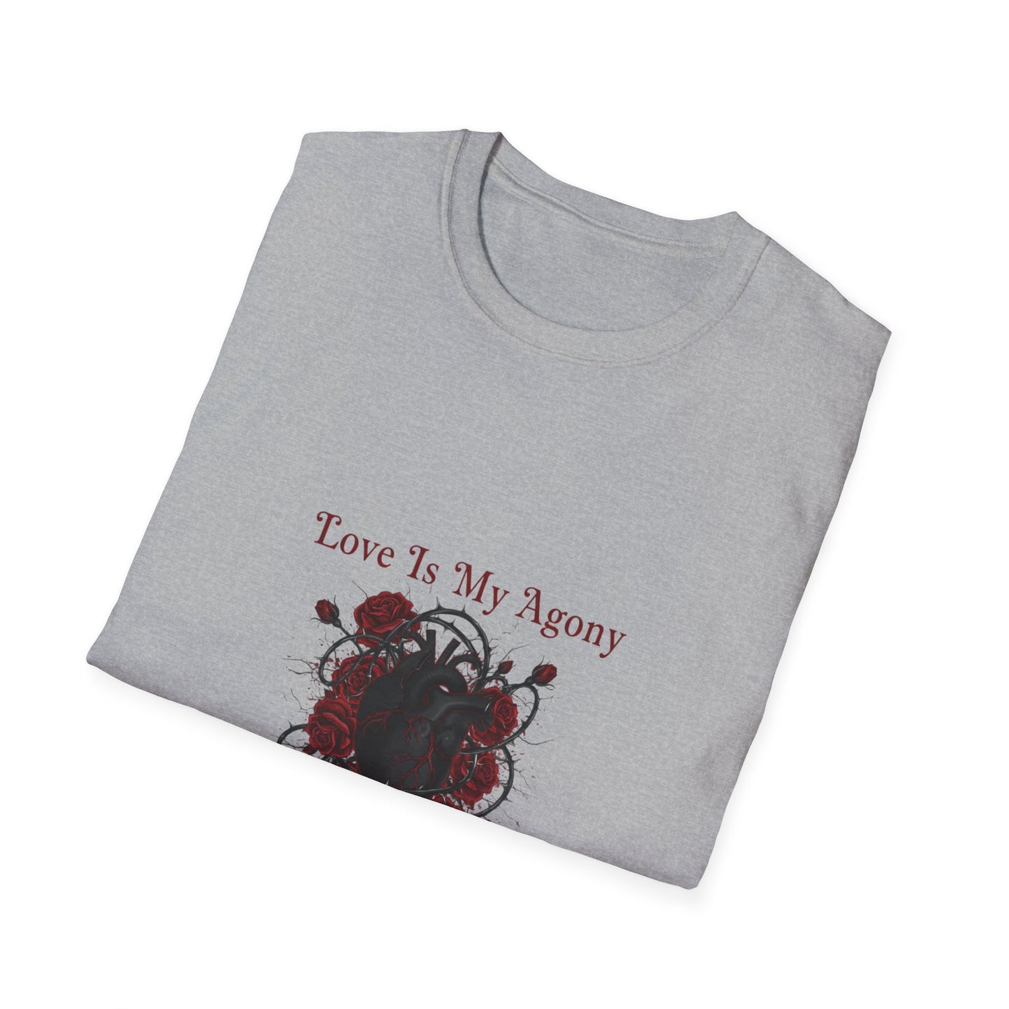 Love Is My Agony Tee | Goth Valentine, Dark Romance emo love shirt