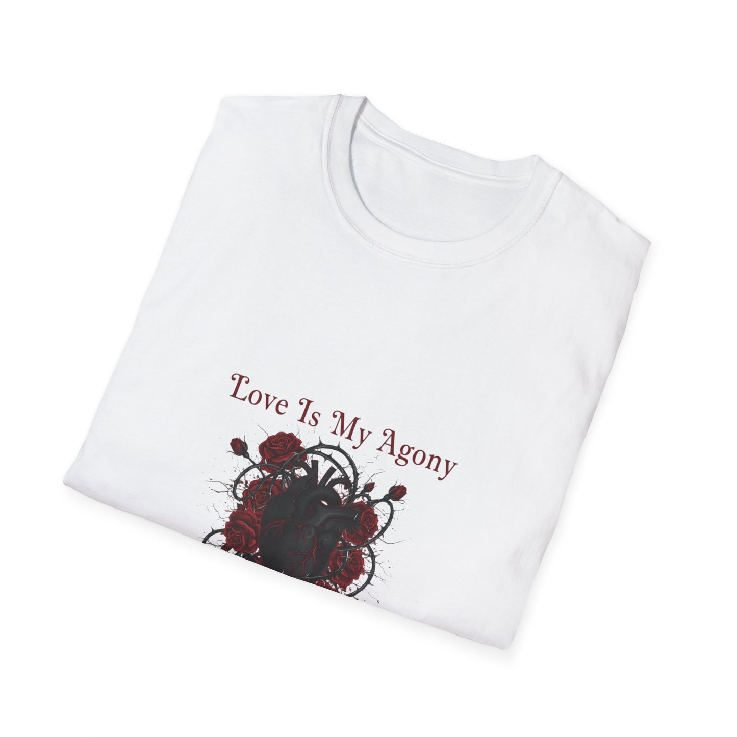Love Is My Agony Tee | Goth Valentine, Dark Romance emo love shirt