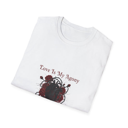Love Is My Agony Tee | Goth Valentine, Dark Romance emo love shirt
