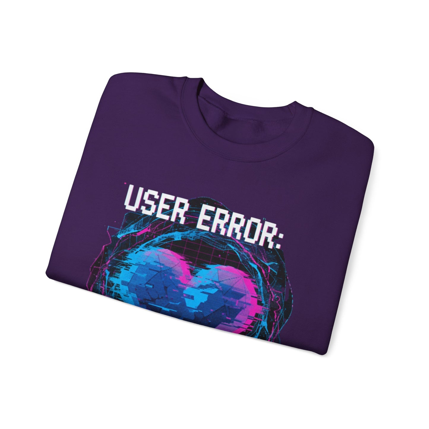 Glitch Heart Too Much Love Sweater | Vaporwave Retro Pixel Heart sweater