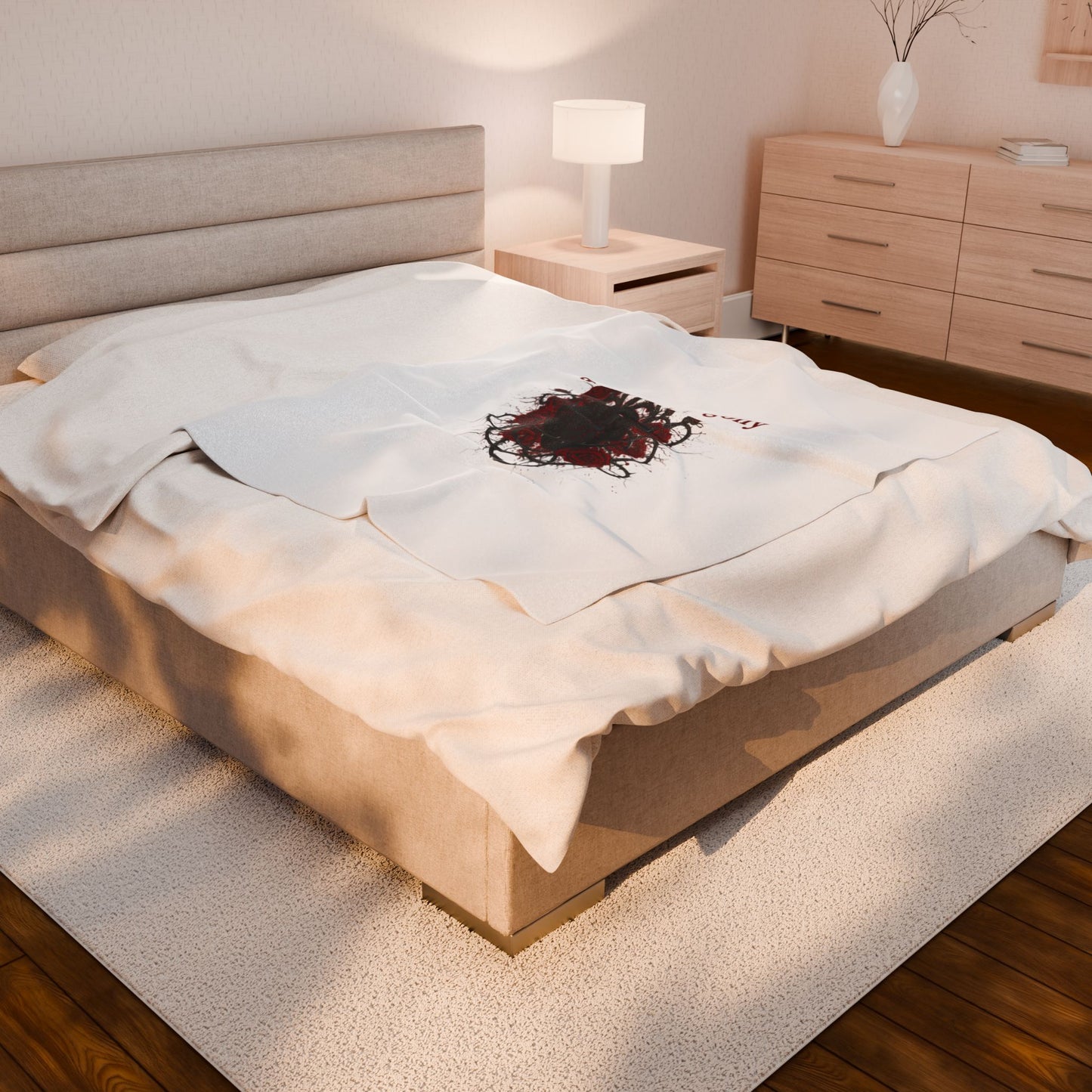 Love Is My Agony Velveteen Blanket | Dark Romance, Goth Valentine