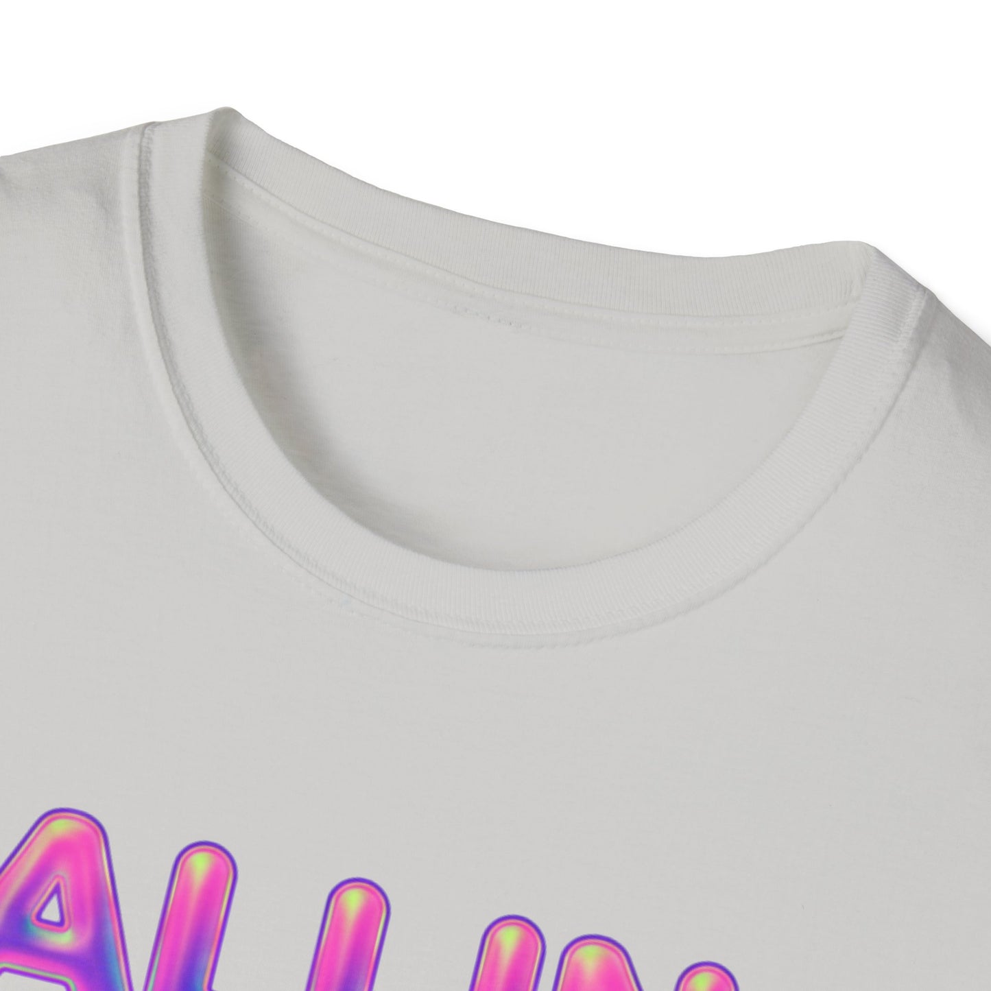 Falling Drip Heart T-Shirt | Neon Pink Purple Splash