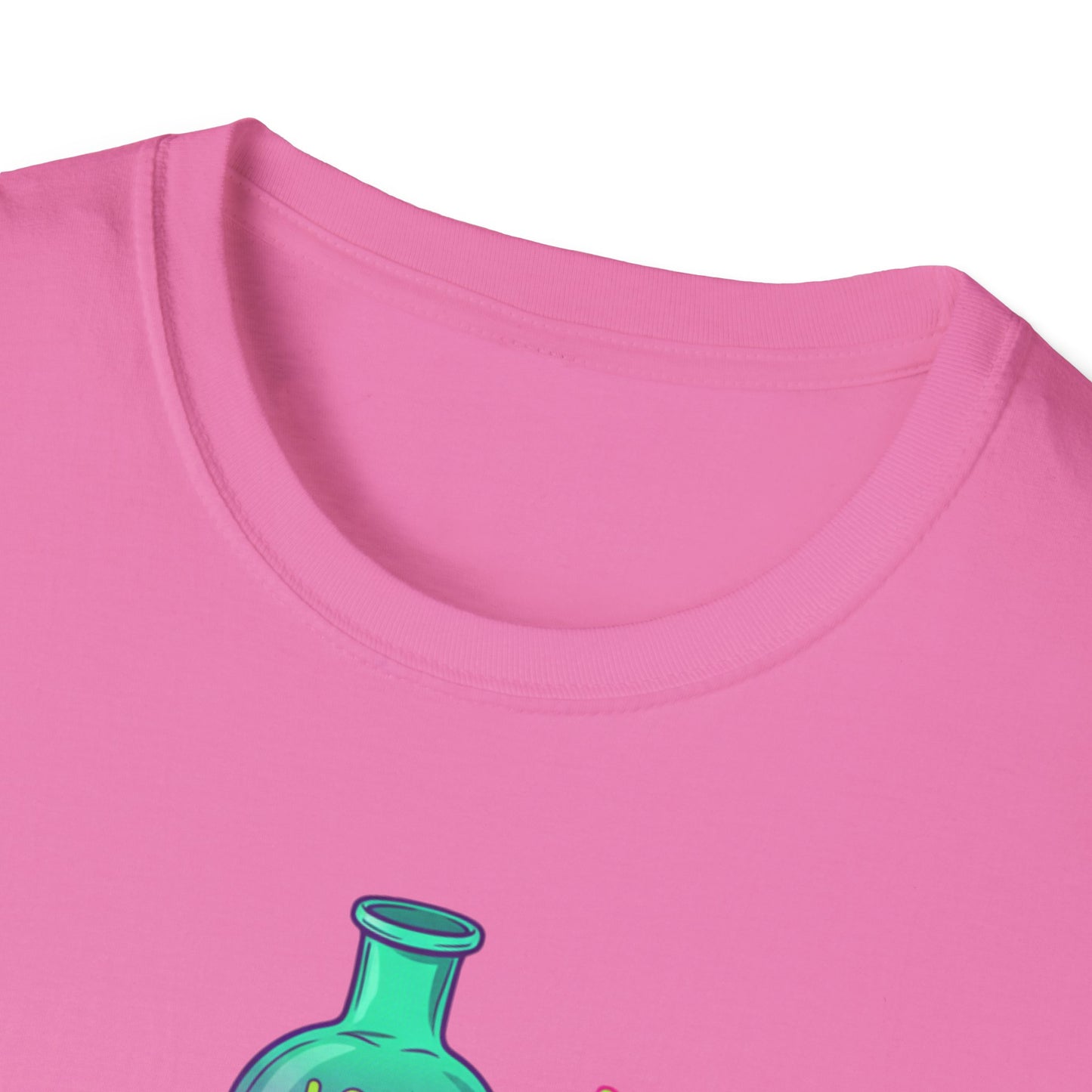 Love Potion Heart Splash T-Shirt | Addictive Neon Potion Design