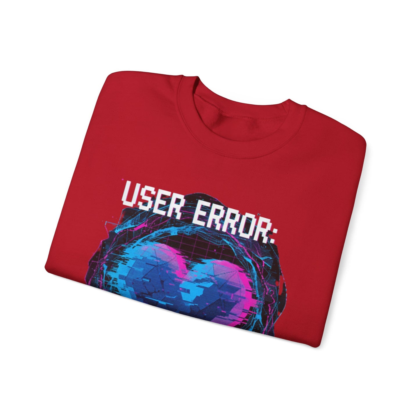 Glitch Heart Too Much Love Sweater | Vaporwave Retro Pixel Heart sweater