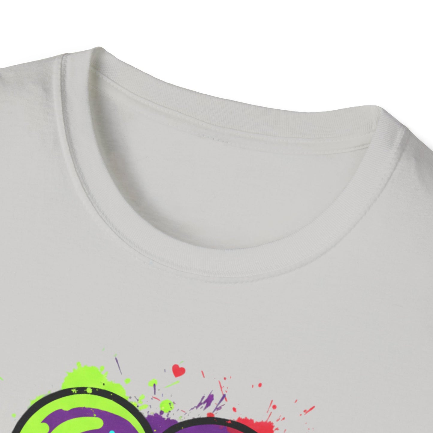 Neon Drip Heart Love Potion T-Shirt | Vibrant EKG Graphic