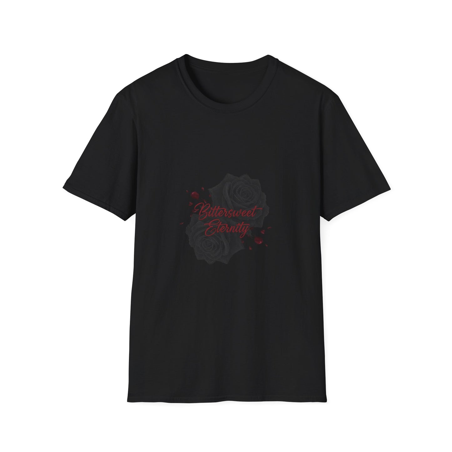 black rose vignette Tee | goth valentine, emo love shirt