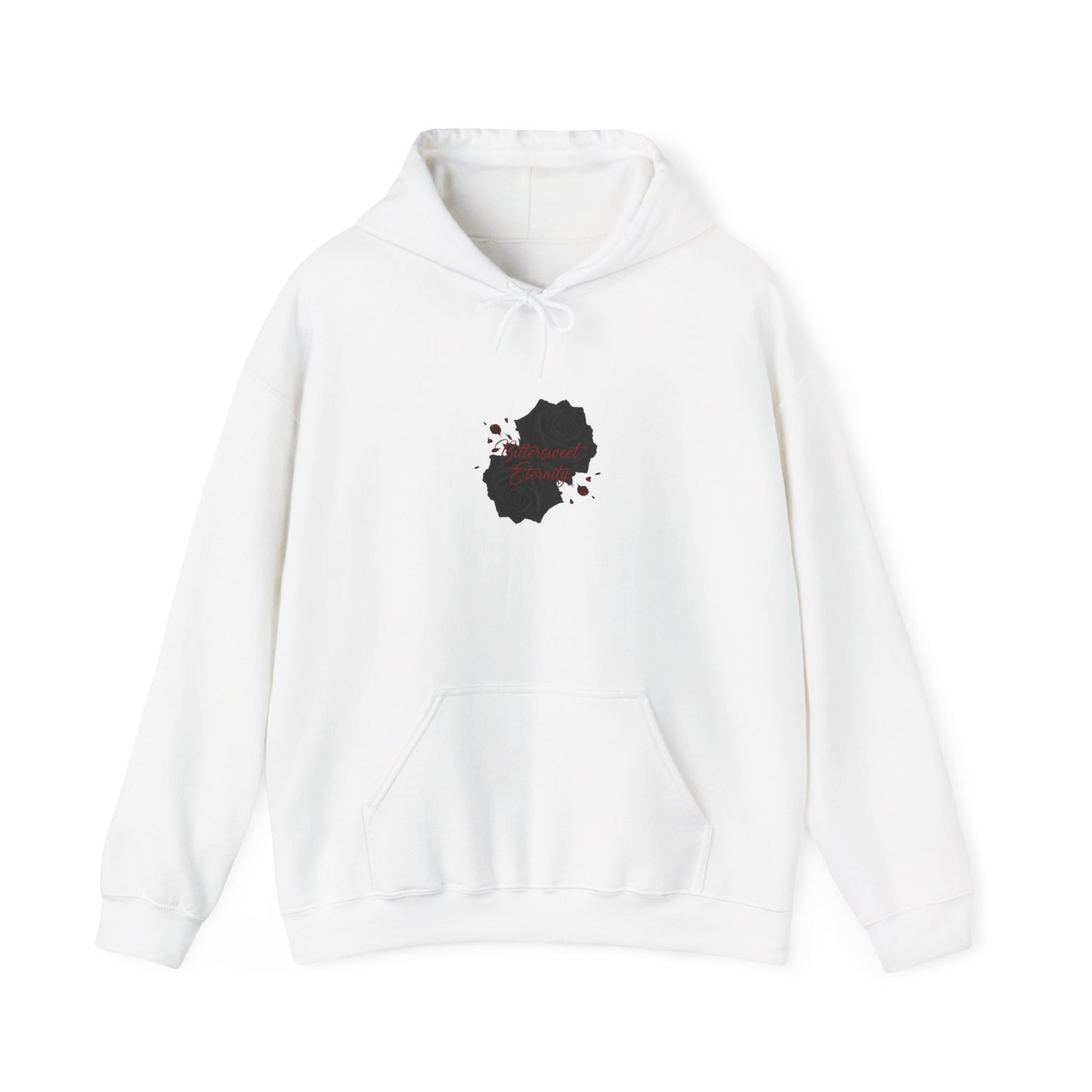 Goth Valentine Black Rose Hoodie | Dark Romance emo love sweatshirt