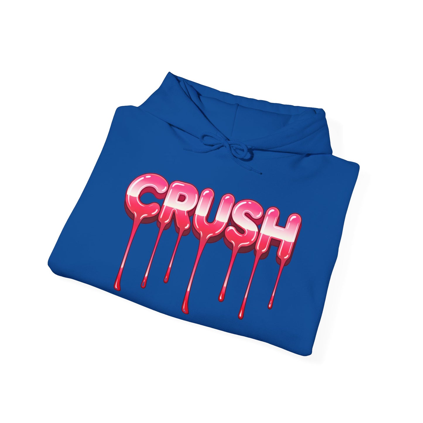 Dripping 'CRUSH' Graphic Hoodie | Candy Pink Drip Lettering