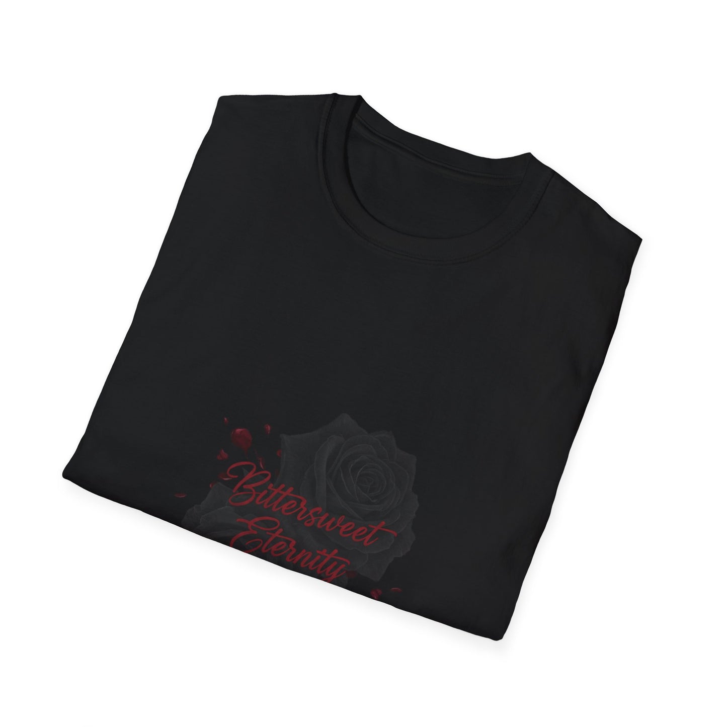 black rose vignette Tee | goth valentine, emo love shirt