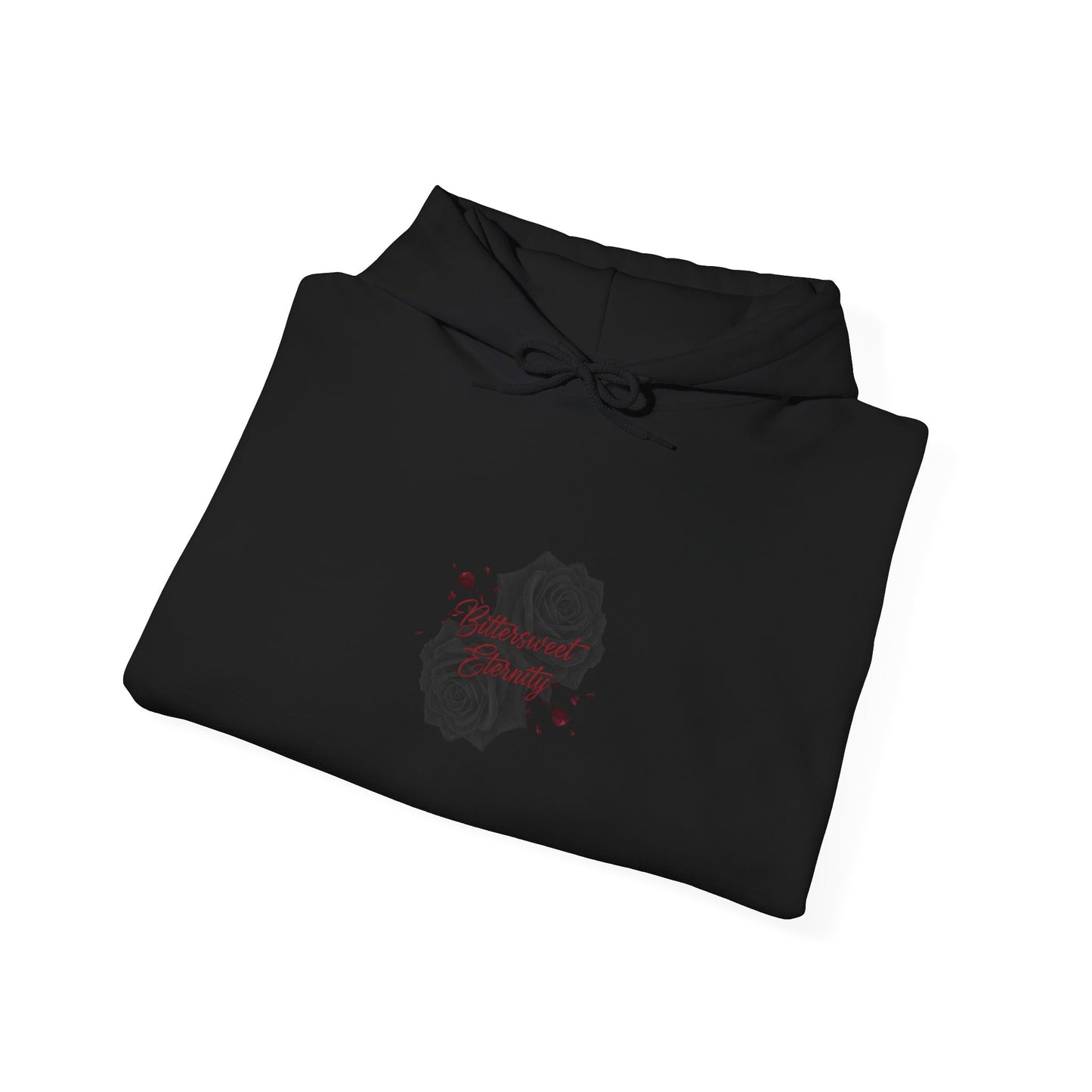 Goth Valentine Black Rose Hoodie | Dark Romance emo love sweatshirt