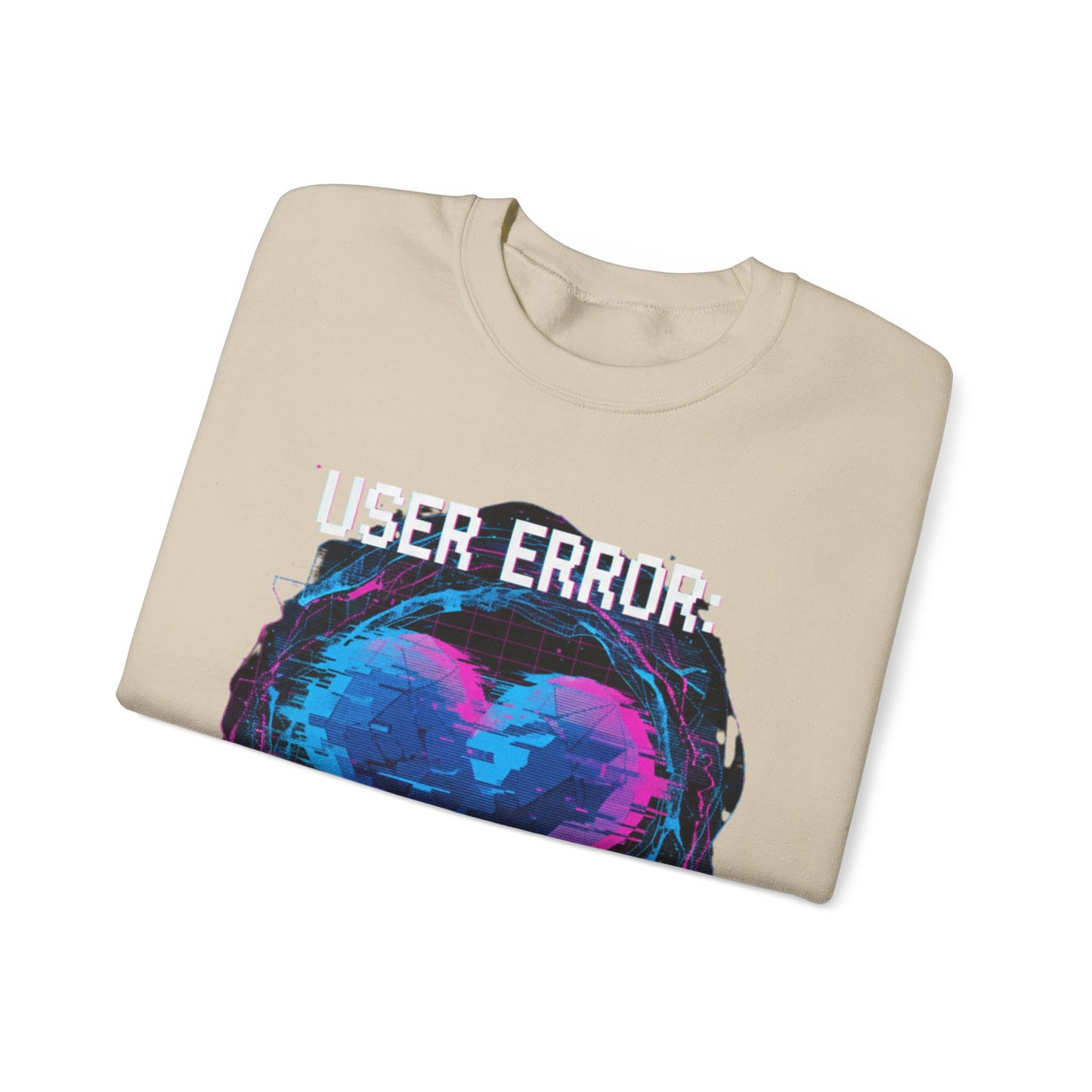 Glitch Heart Too Much Love Sweater | Vaporwave Retro Pixel Heart sweater