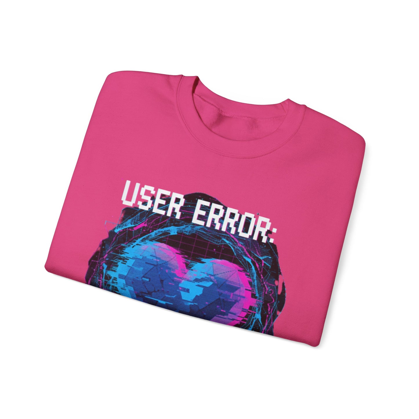 Glitch Heart Too Much Love Sweater | Vaporwave Retro Pixel Heart sweater