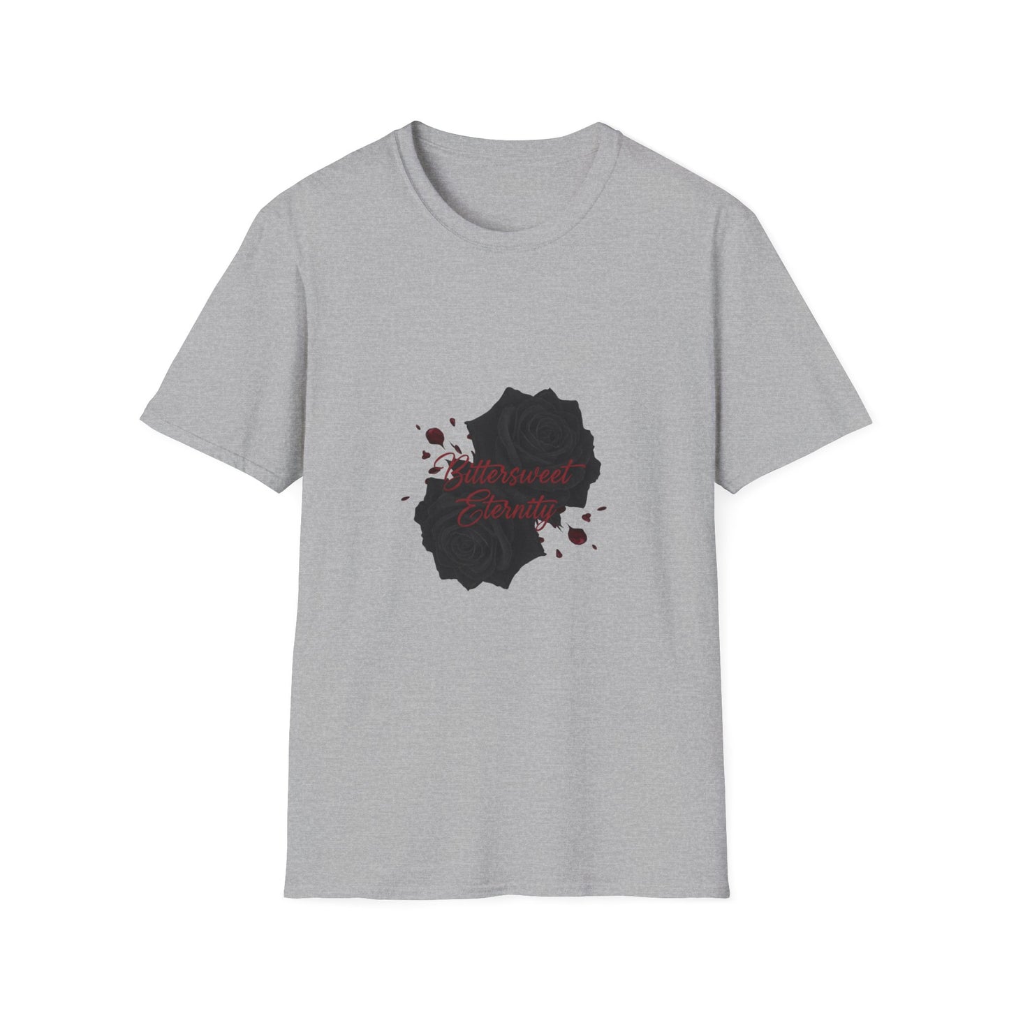 black rose vignette Tee | goth valentine, emo love shirt