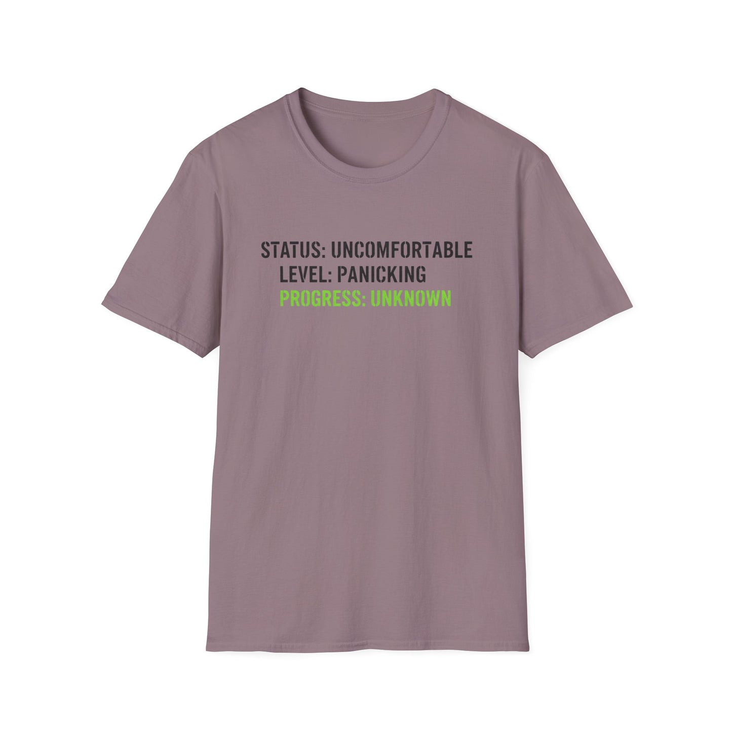 Status: Uncomfortable Unisex Softstyle T-Shirt