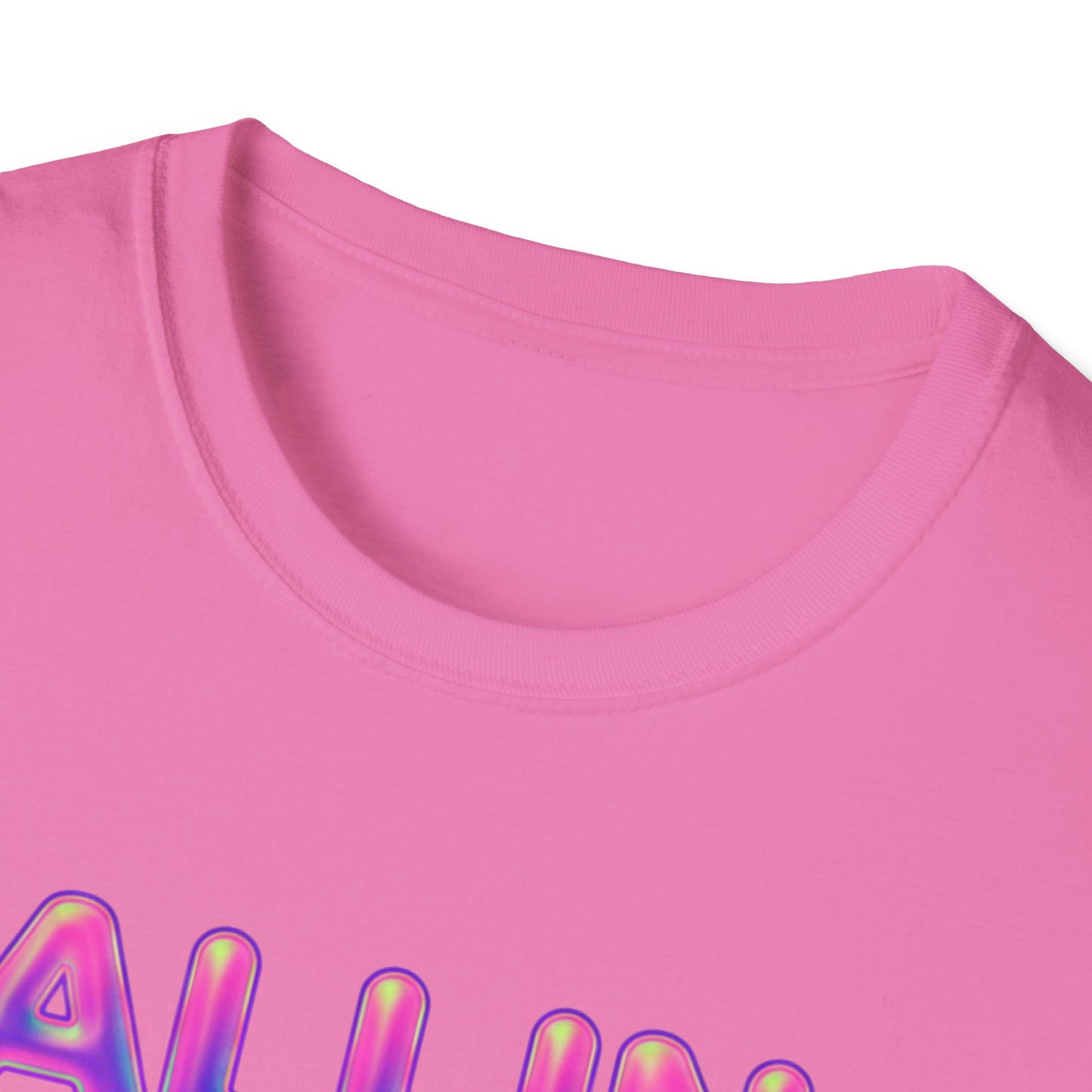 Falling Drip Heart T-Shirt | Neon Pink Purple Splash
