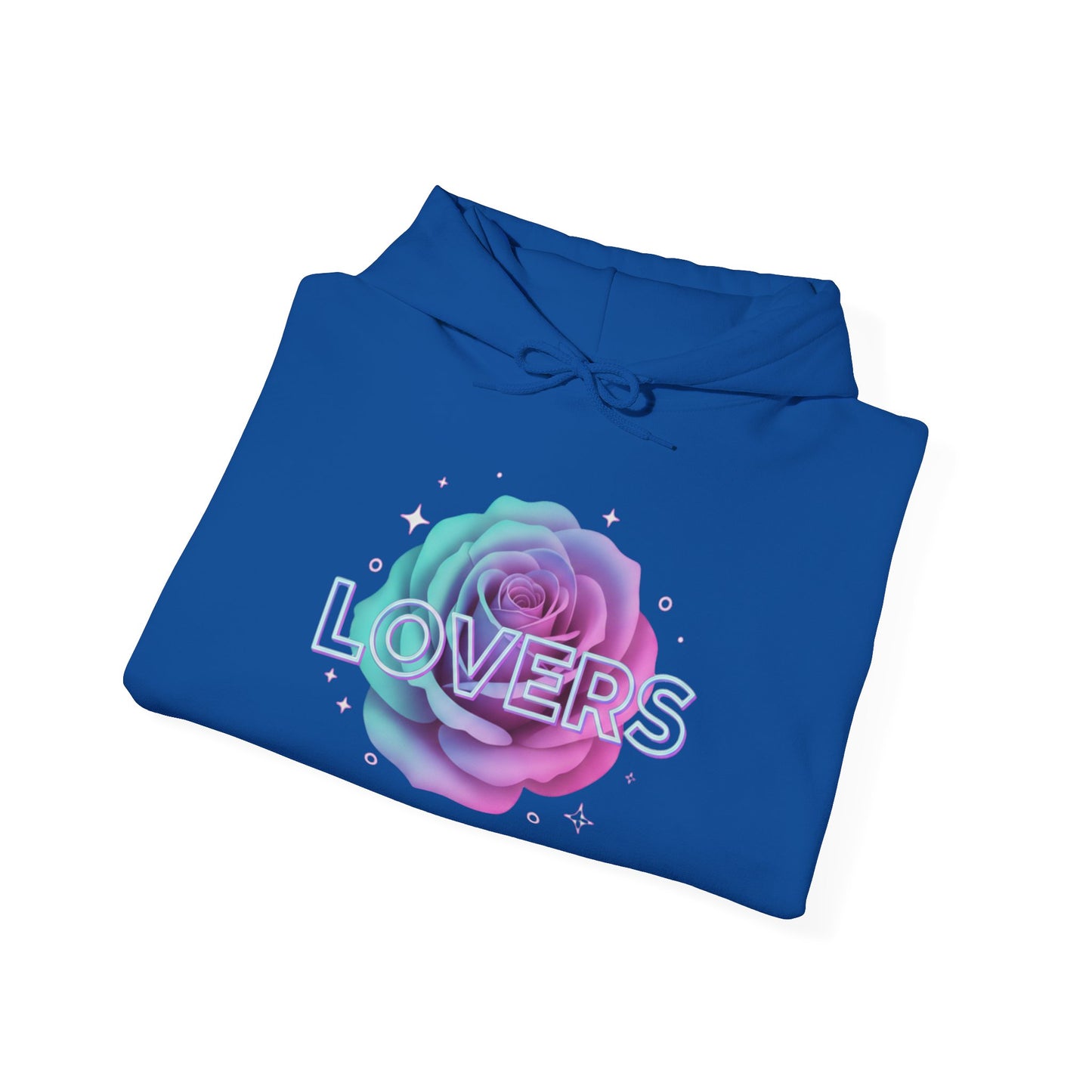 Gradient Rose Lovers Hoodie | Pastel Floral Typography