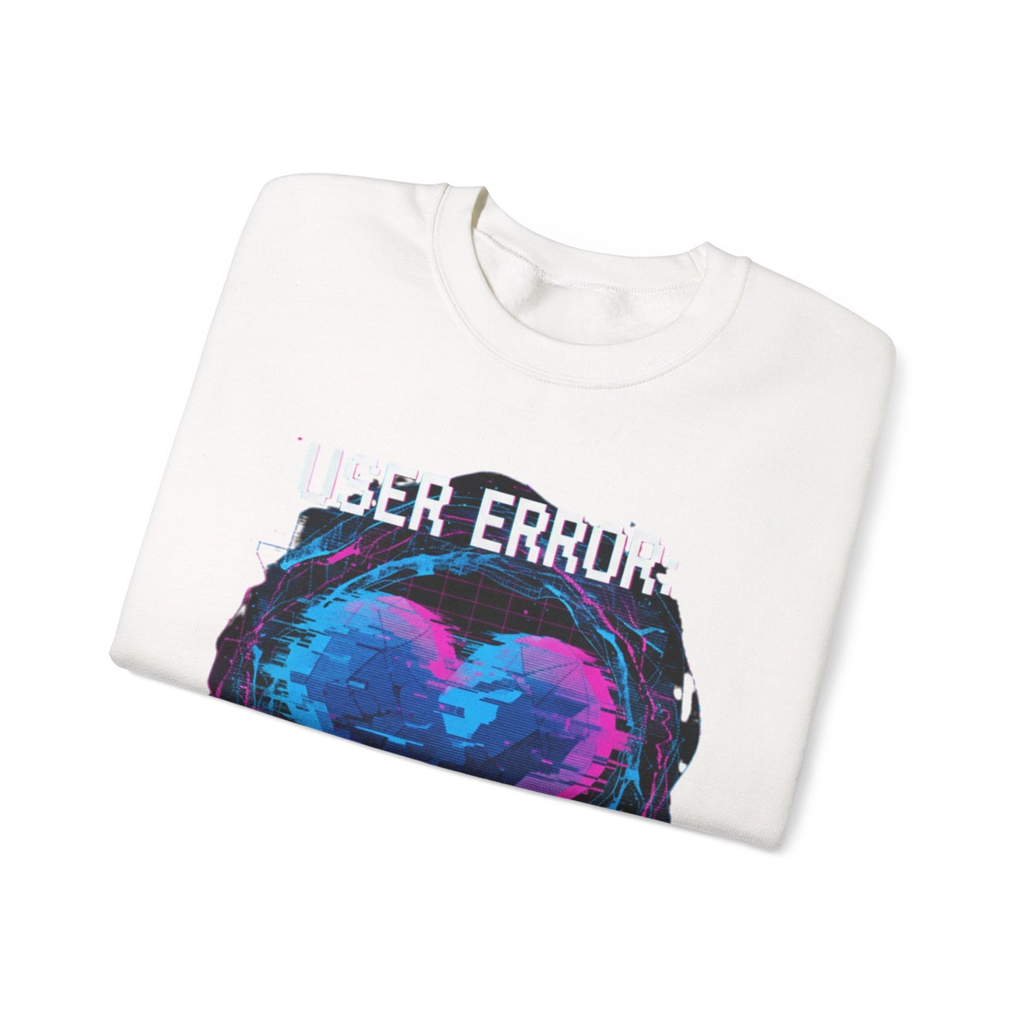 Glitch Heart Too Much Love Sweater | Vaporwave Retro Pixel Heart sweater