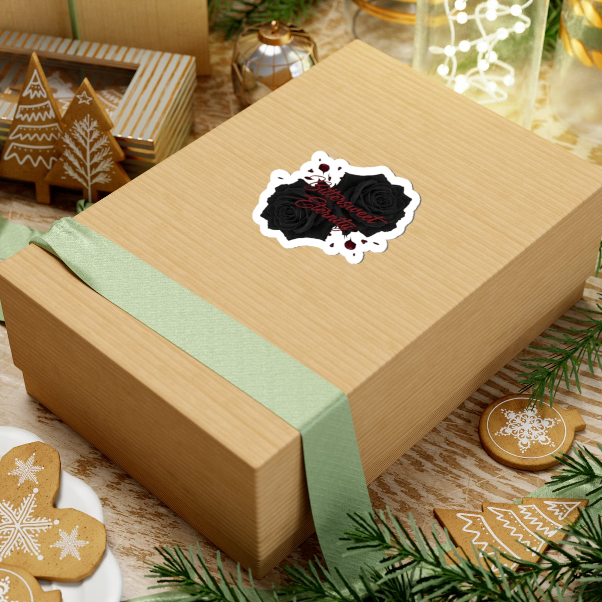 Bittersweet Eternity Black Rose Sticker | goth valentine, dark romance