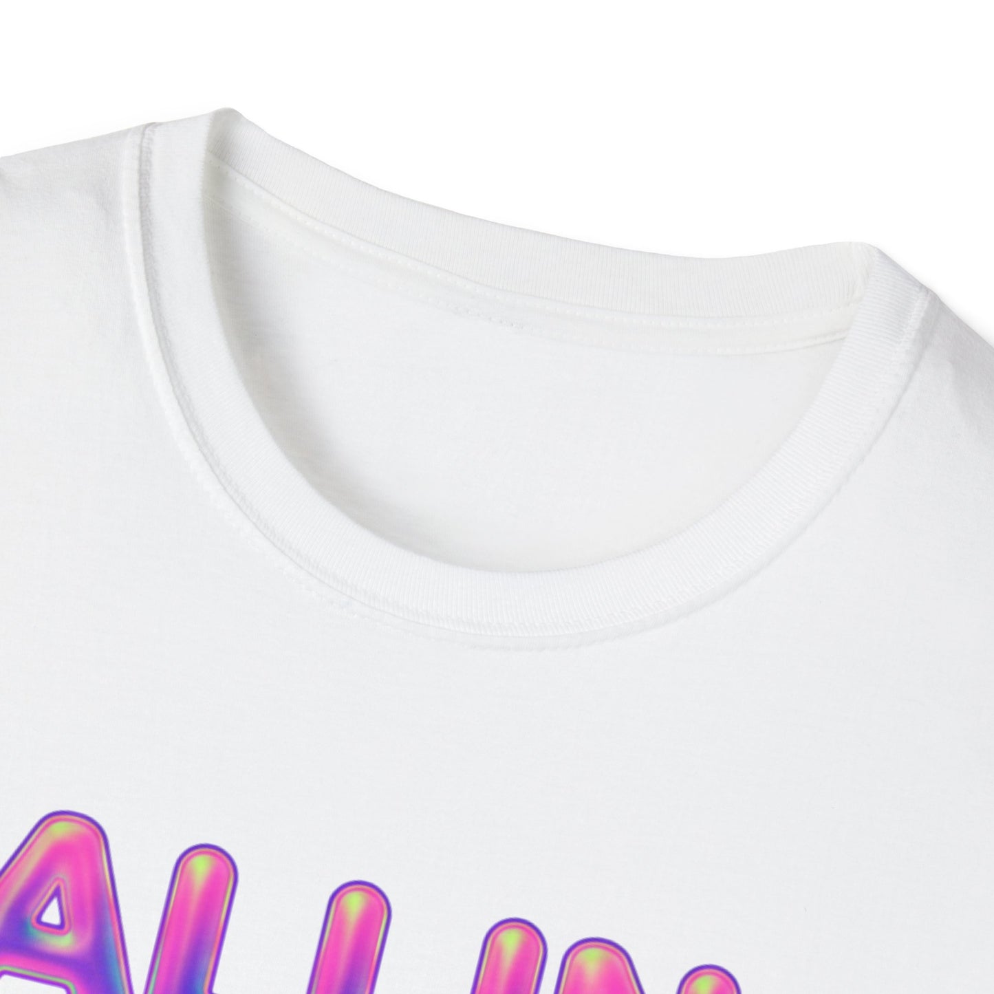 Falling Drip Heart T-Shirt | Neon Pink Purple Splash