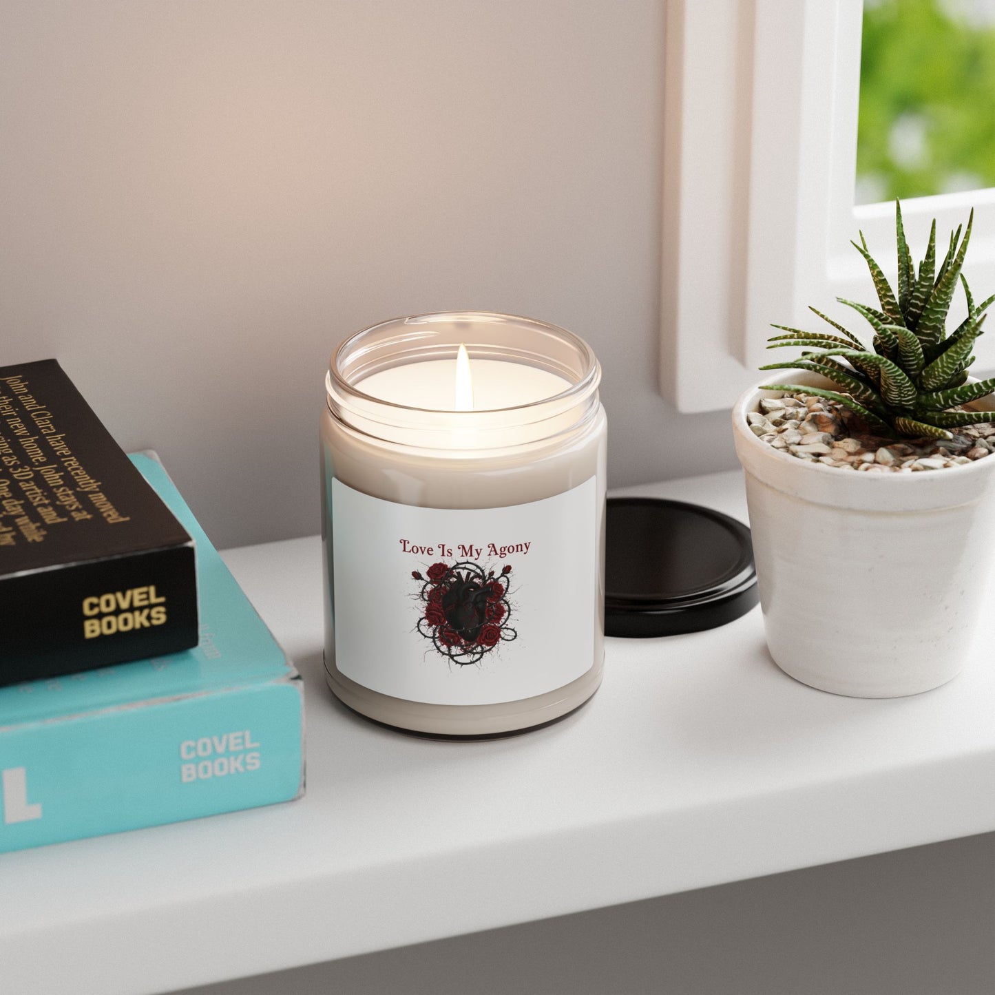 Love Is My Agony Candle | Dark Romance, Goth Valentine Soy Candle