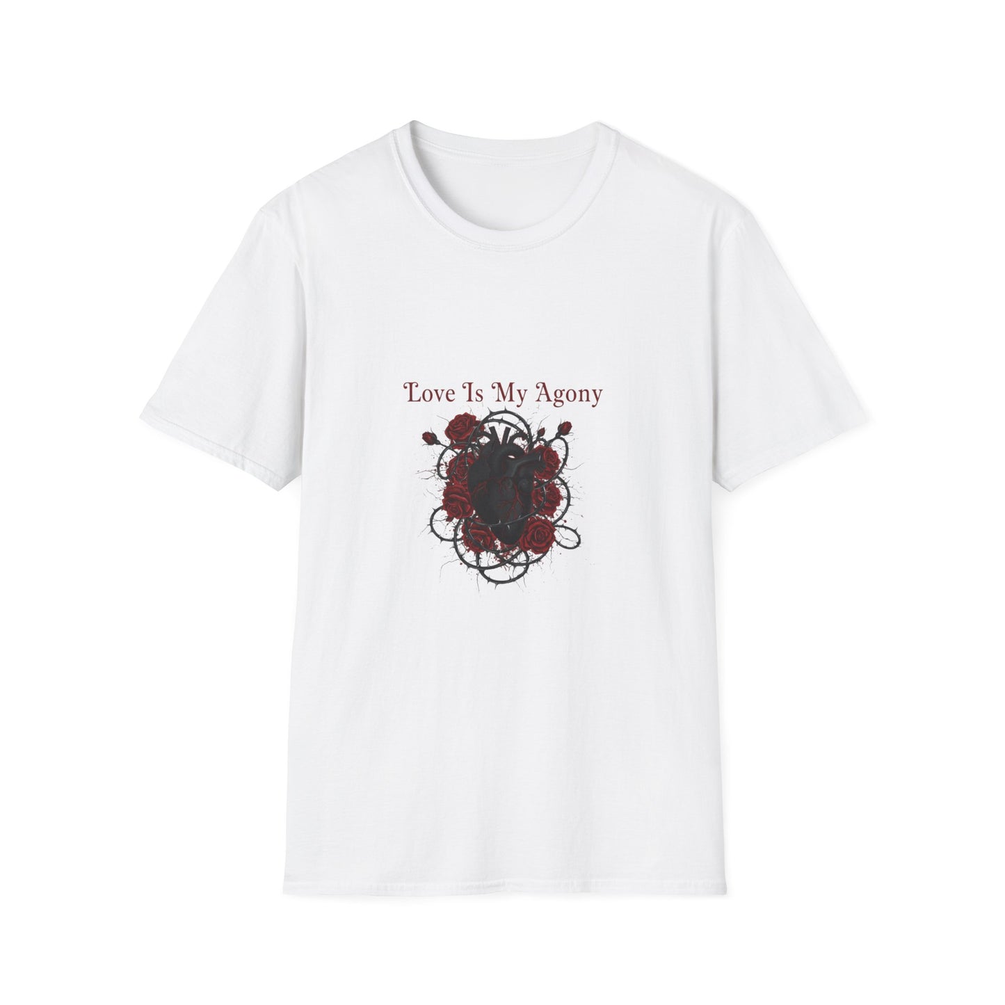 Love Is My Agony Tee | Goth Valentine, Dark Romance emo love shirt