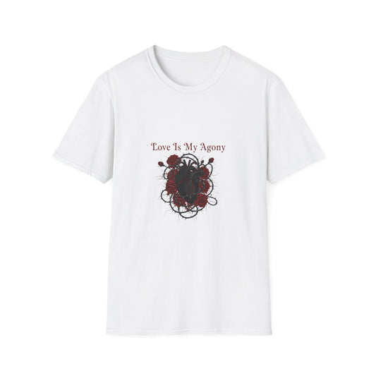 Love Is My Agony Tee | Goth Valentine, Dark Romance emo love shirt