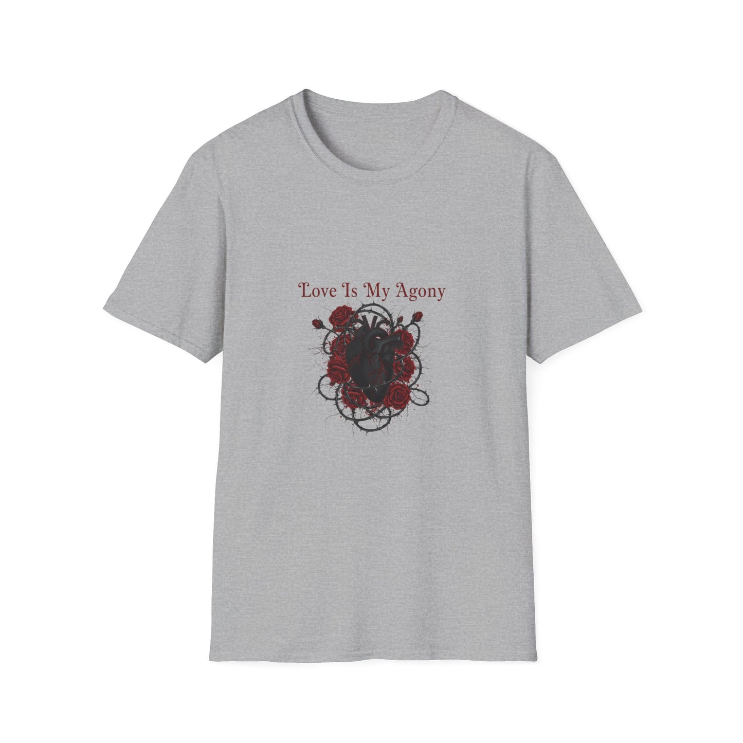 Love Is My Agony Tee | Goth Valentine, Dark Romance emo love shirt