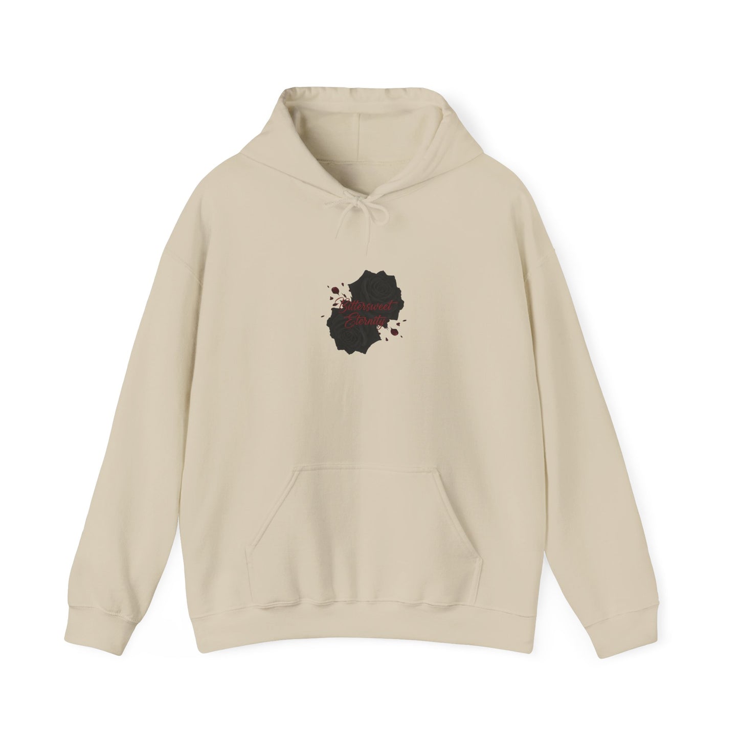 Goth Valentine Black Rose Hoodie | Dark Romance emo love sweatshirt