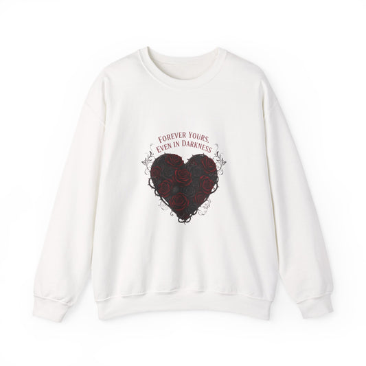 Forever Yours Heart Sweatshirt | goth valentine, dark romance