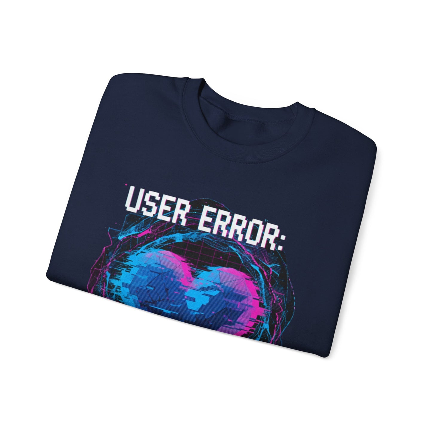 Glitch Heart Too Much Love Sweater | Vaporwave Retro Pixel Heart sweater