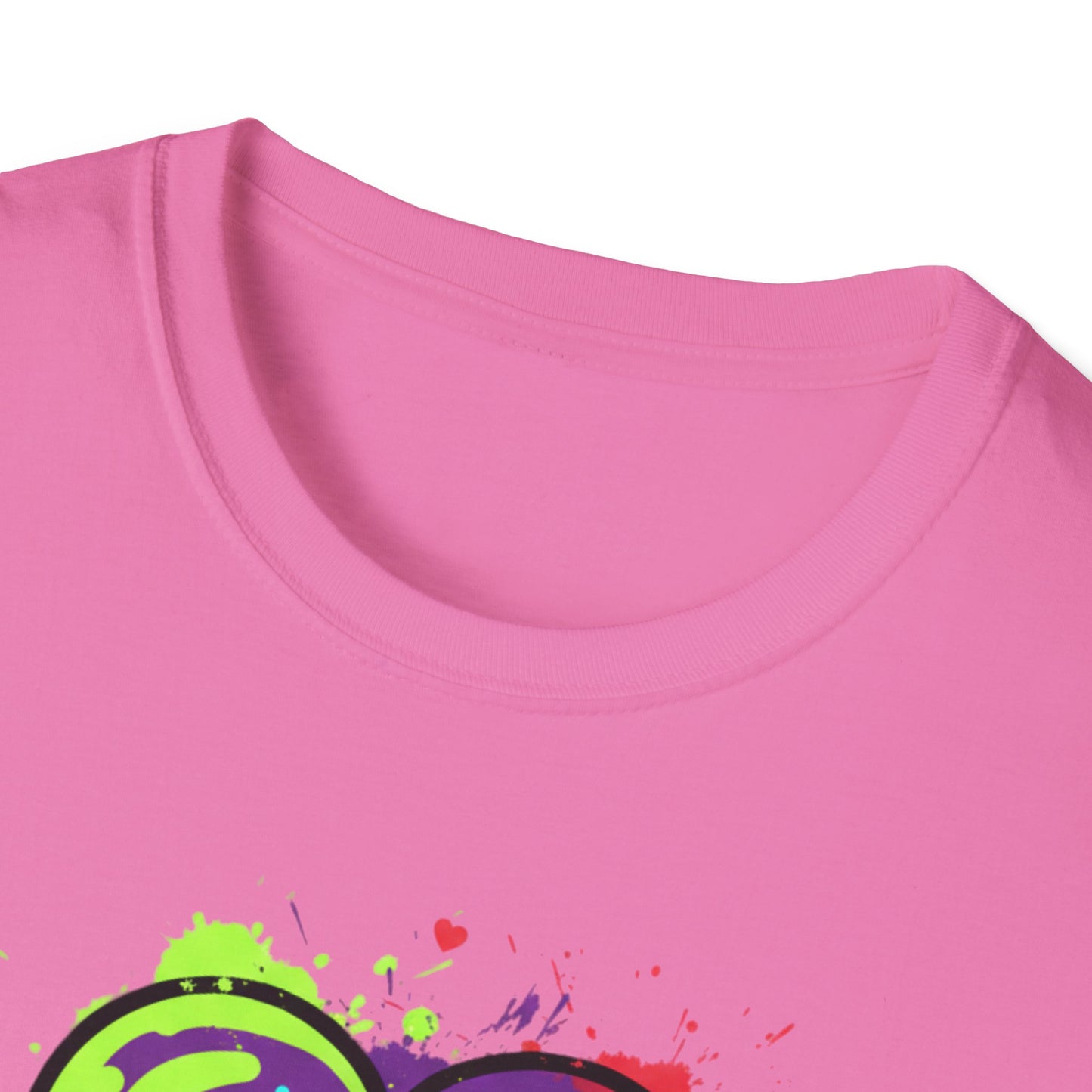 Neon Drip Heart Love Potion T-Shirt | Vibrant EKG Graphic