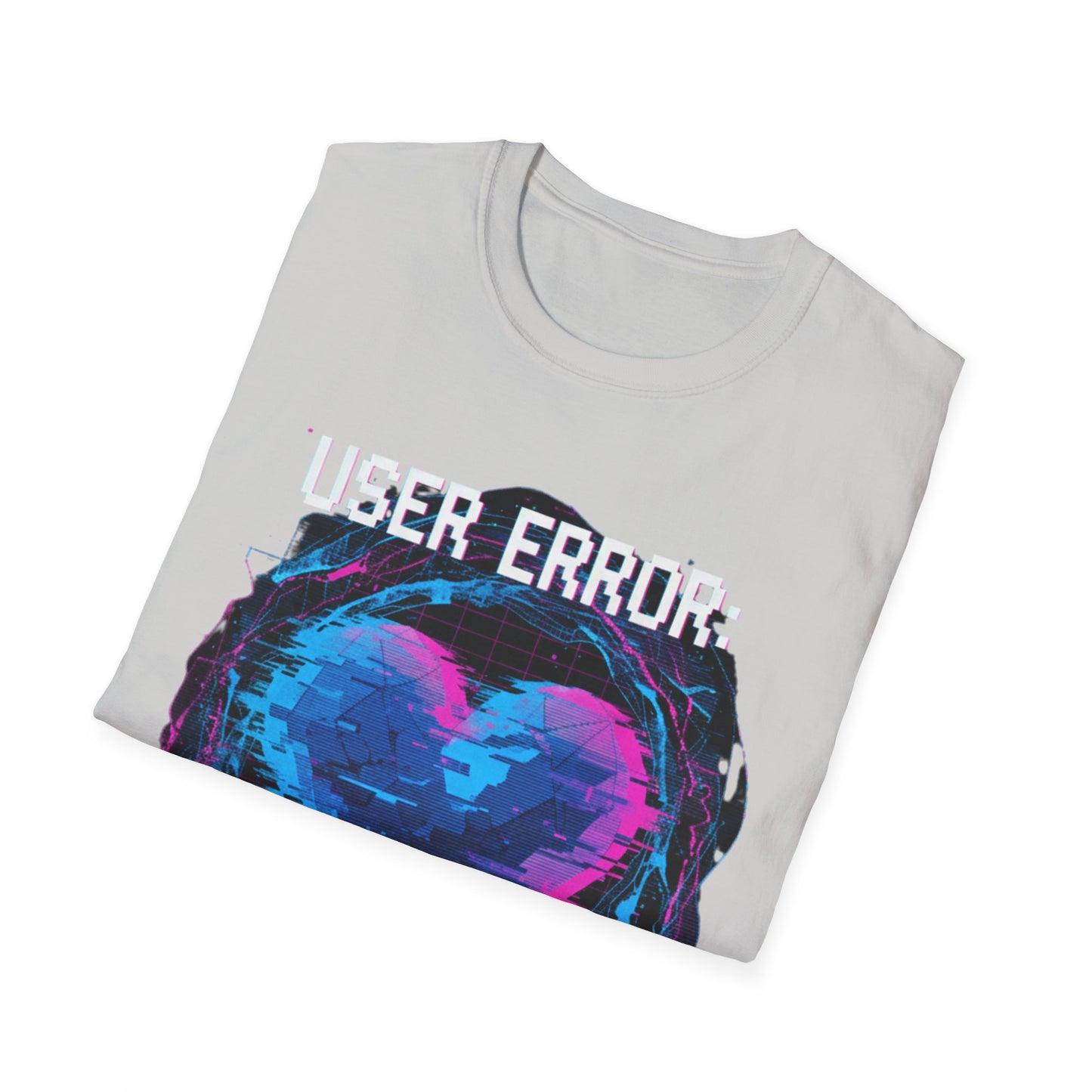Glitch Heart Too Much Love T-Shirt | Vaporwave Retro Pixel Heart Tee
