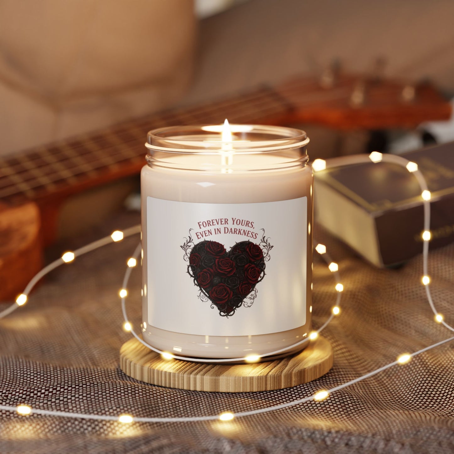 Forever Yours Even in Darkness Soy Candle, Goth Valentine | Dark Romance Scented Candle