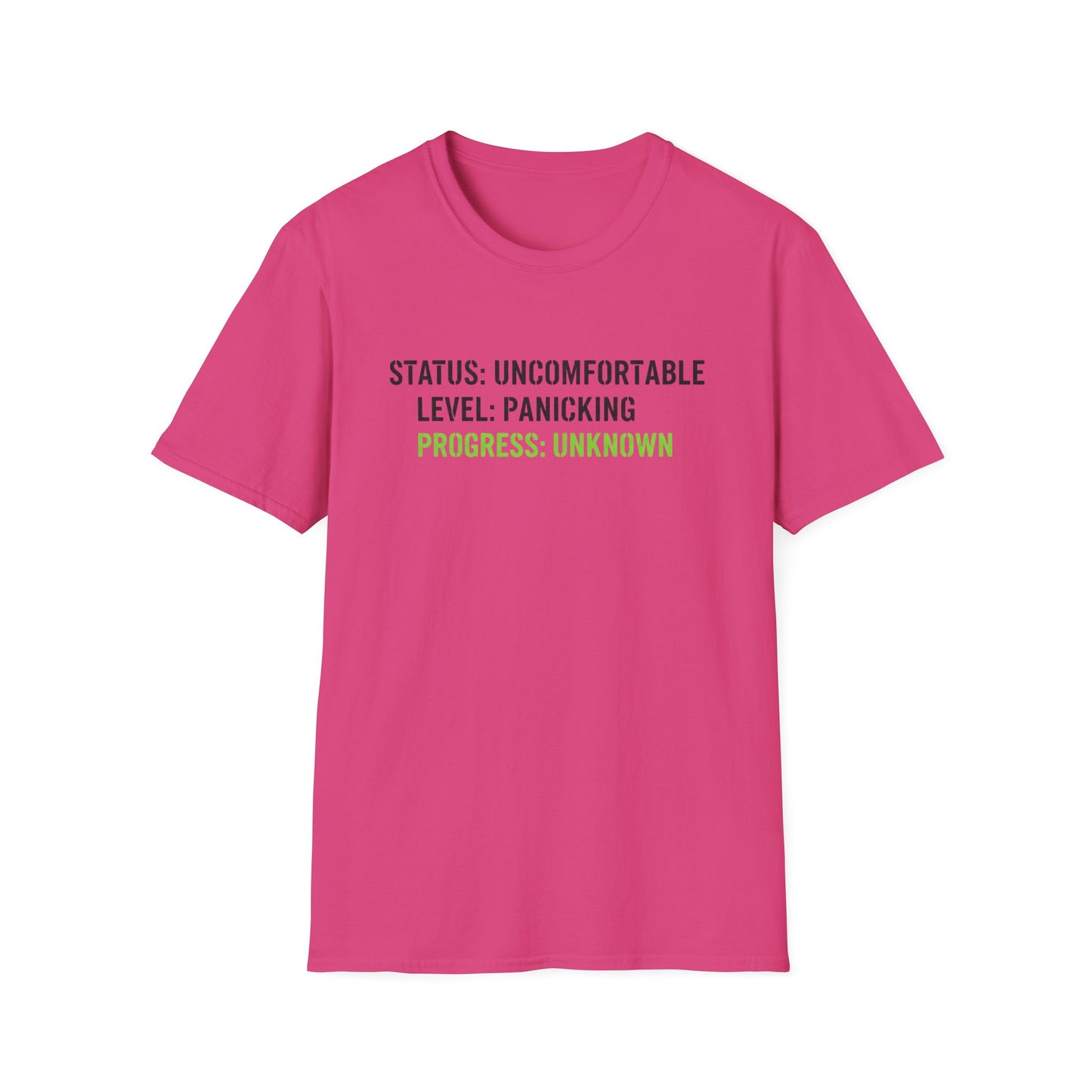 Status: Uncomfortable Unisex Softstyle T-Shirt