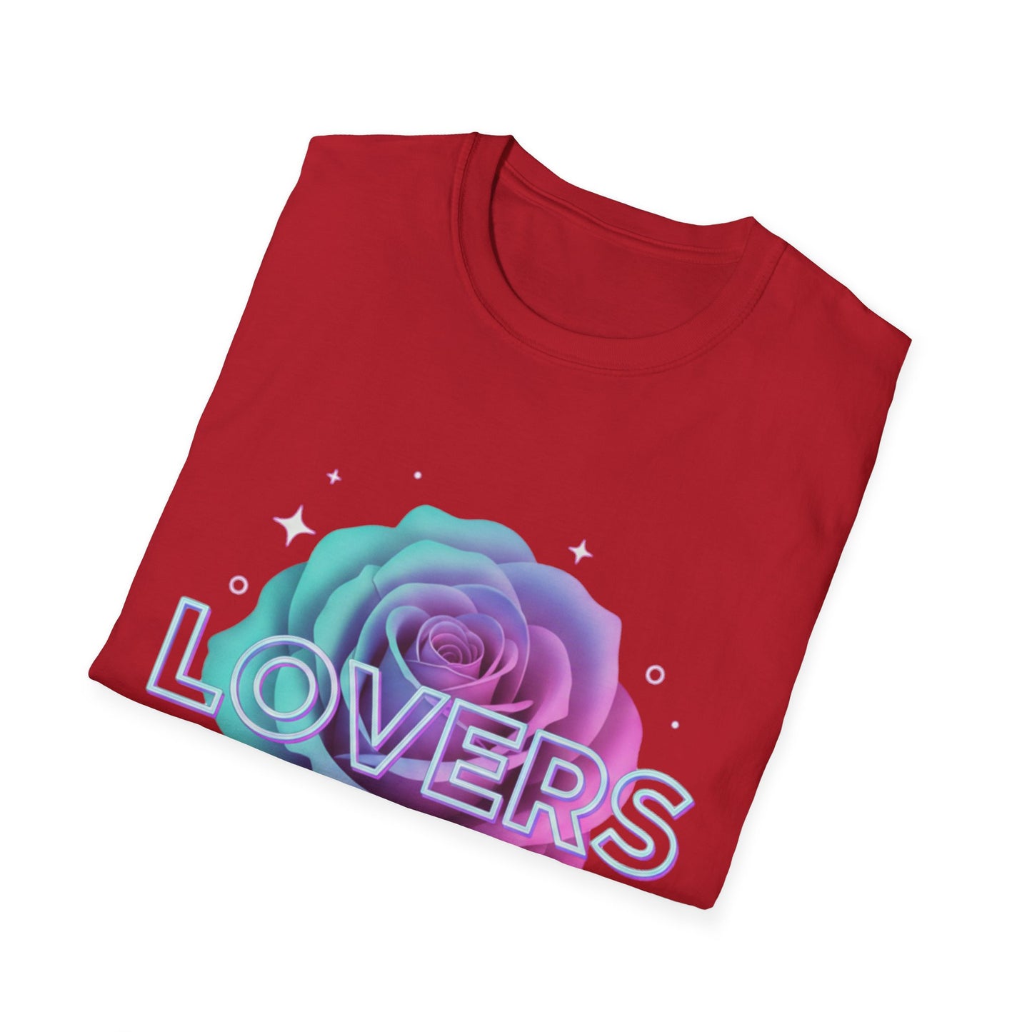 Gradient Rose Lovers T-Shirt | Pastel Floral Typography