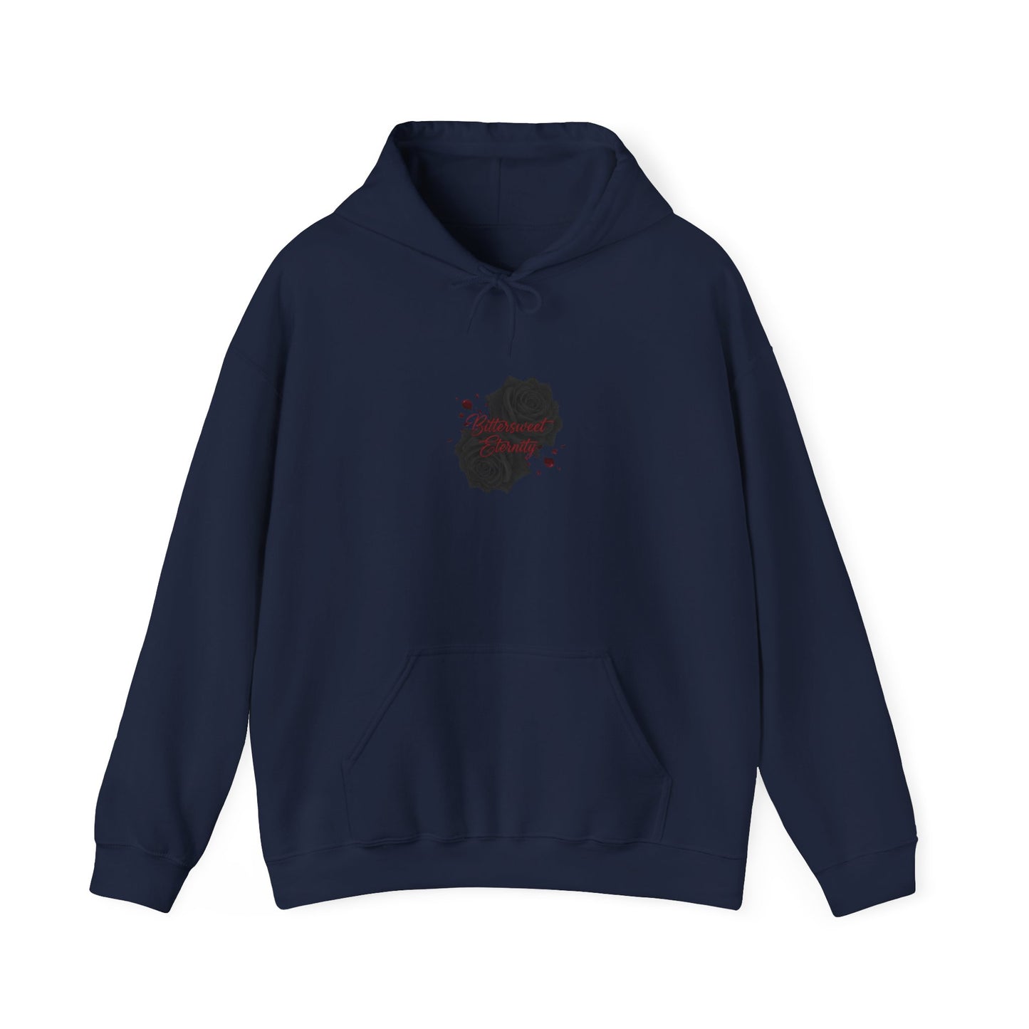 Goth Valentine Black Rose Hoodie | Dark Romance emo love sweatshirt