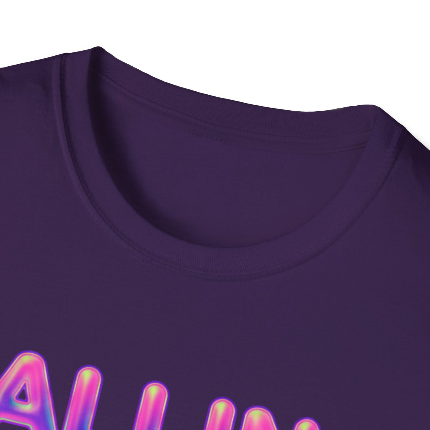 Falling Drip Heart T-Shirt | Neon Pink Purple Splash
