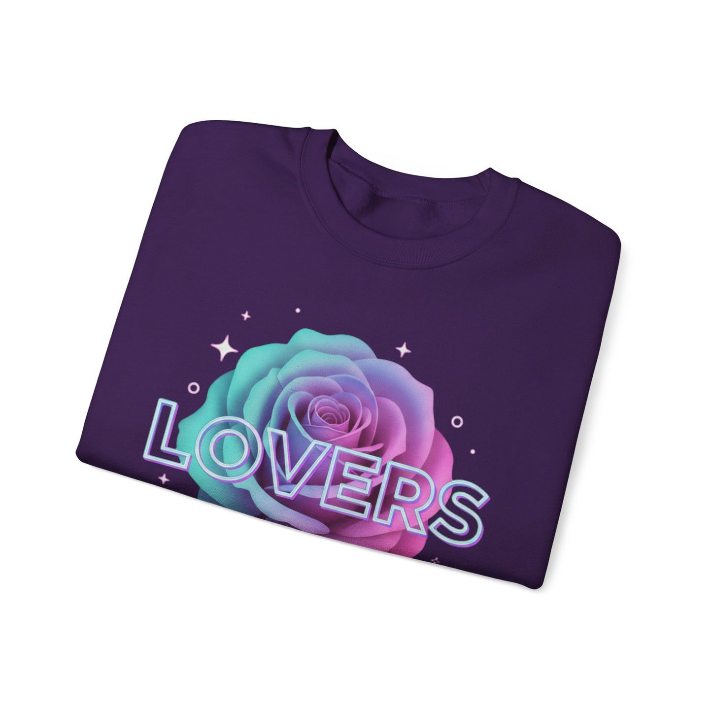 Gradient Rose Lovers Sweater | Pastel Floral Typography