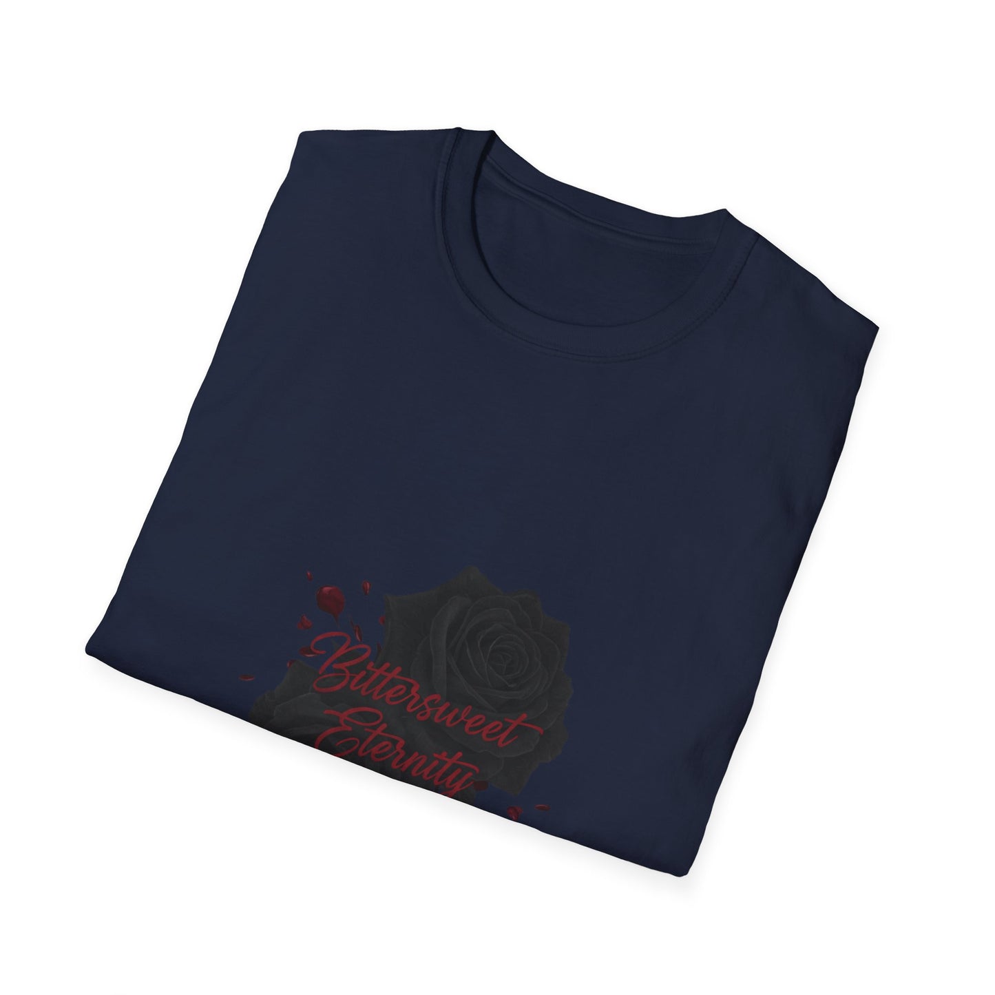 black rose vignette Tee | goth valentine, emo love shirt