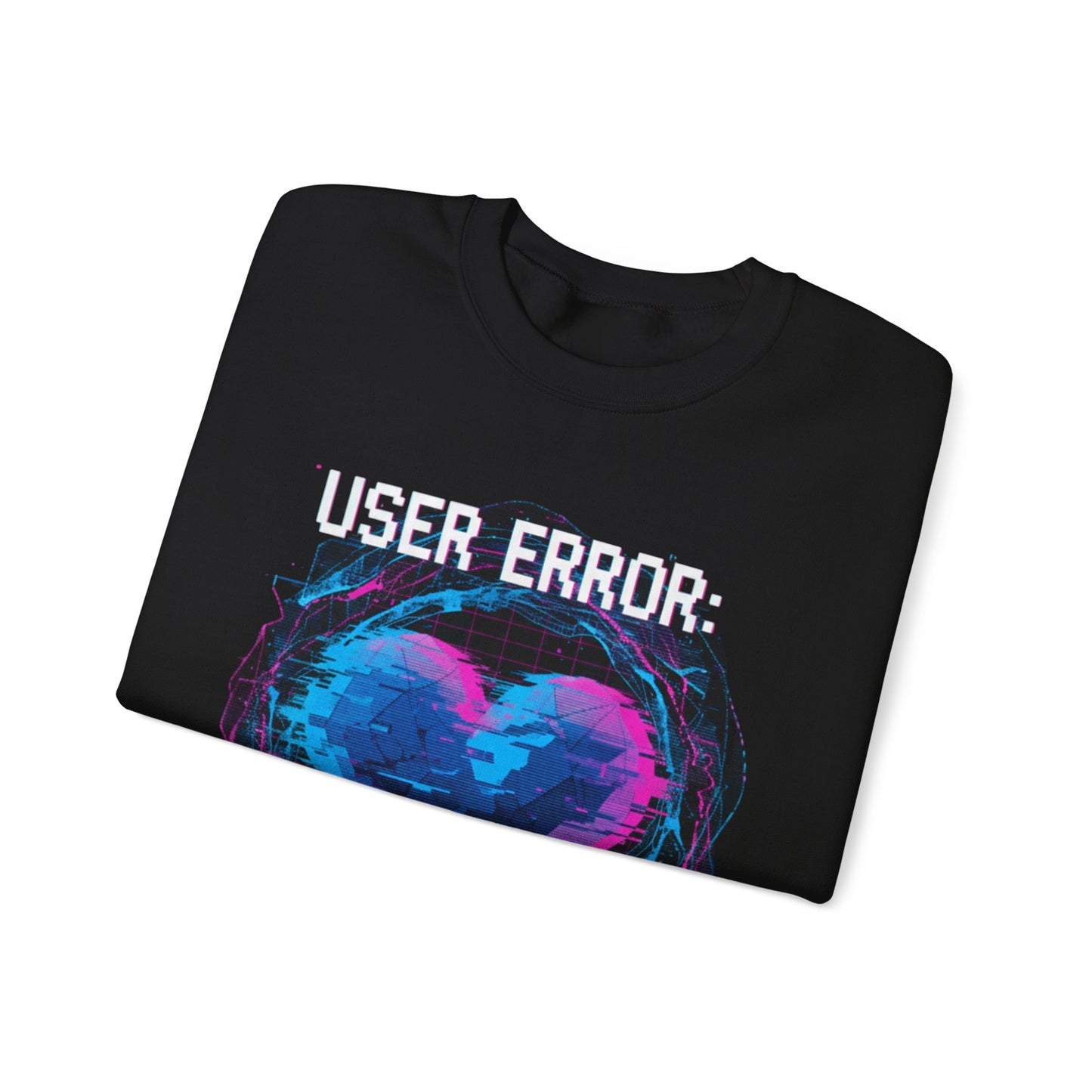 Glitch Heart Too Much Love Sweater | Vaporwave Retro Pixel Heart sweater