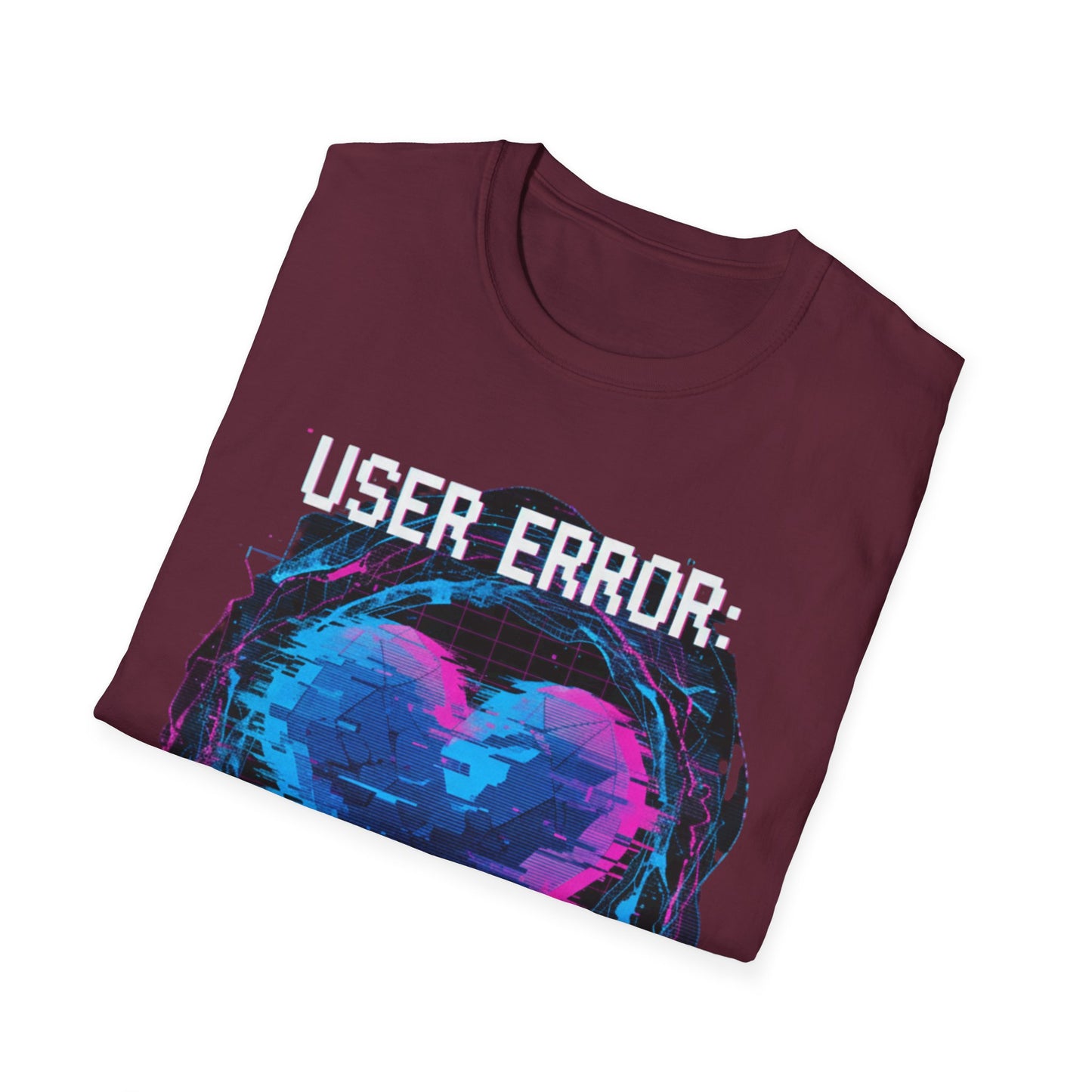 Glitch Heart Too Much Love T-Shirt | Vaporwave Retro Pixel Heart Tee