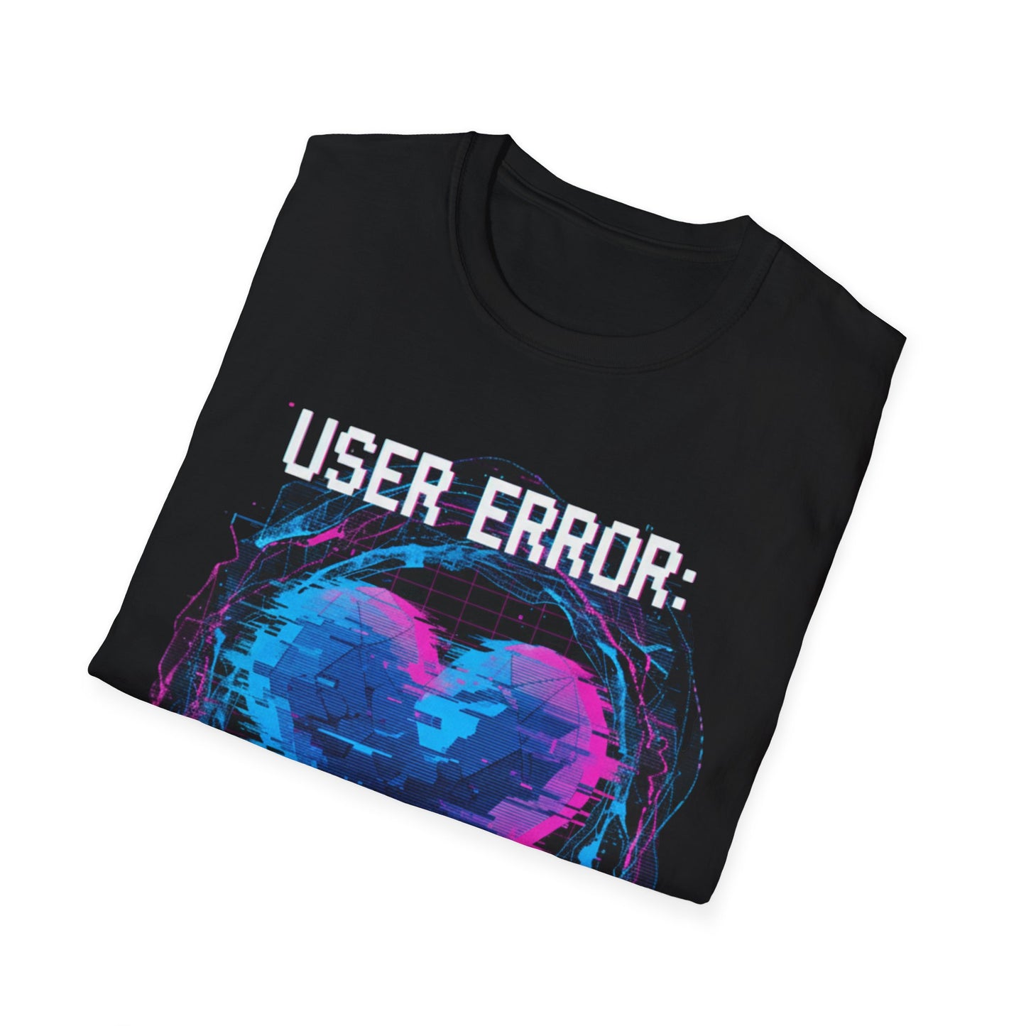 Glitch Heart Too Much Love T-Shirt | Vaporwave Retro Pixel Heart Tee