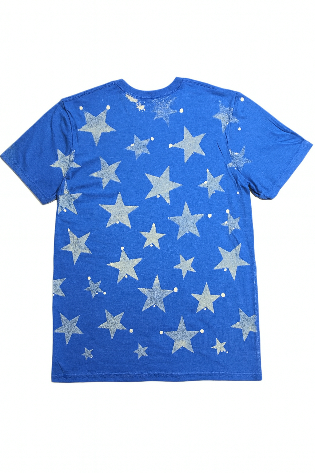 STOZO hand-styled t-shirt in Neptune Surge blue color - back view